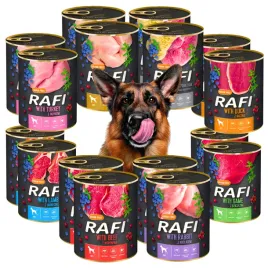 rafi-bez-zboz-mokra-karma-puszki-dolina-noteci-mix-smakow-dla-psa-16x800g