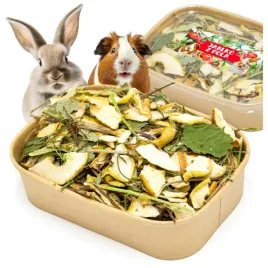 naturalne-przysmaki-pokarm-karma-jablka-koniczyna-ziola-dla-krolika-swinki