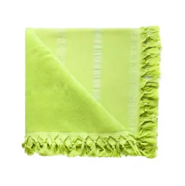 recznik-plazowy-90x170-relax-limonkowy-z-fredzlami-w-paski-380g-m2