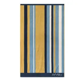 recznik-plazowy-100x160-let-it-bee-rainbow-niebieski-midowy-380g-m2-zwoltex