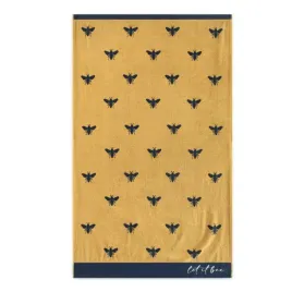 recznik-plazowy-100x160-let-it-bee-blue-bee-miodowy-granatowy-380g-m2