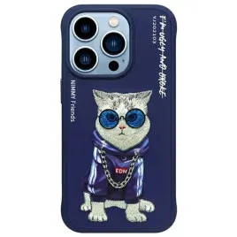nimmy-futeral-glasses-cool-cat-do-iphone-15-pro-niebieski