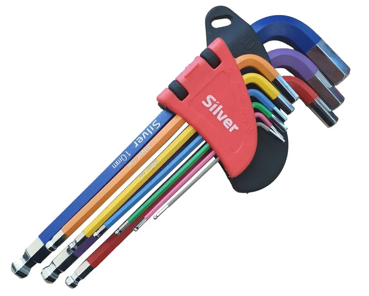 KLUCZE IMBUSOWE Z KULKĄ DŁUGIE 9 SZTUK 1.5-10mm
