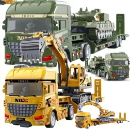 2x-tir-laweta-z-koparka-samochod-ciezarowy-wojskowy-ciezarowka-czolg