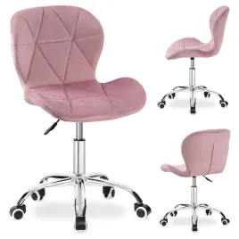 fotel-obrotowy-krzeslo-biurowe-rozowe-ergonomiczne-welur-chrom-na-kolkach