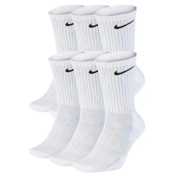 SKARPETY NIKE EVER DAY UNISEX ROZMIAR 38-42 BIAŁE ZA KOSTKĘ 6 PAR