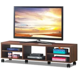 szafka-rtv-stojaca-komoda-pod-telewizor-na-kolkach-z-polkami-150cm-brazowa