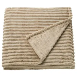 narzuta-koc-poliester-bezowy-150x250cm-faktura-paski-ikea-gullstrale