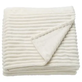 narzuta-koc-poliester-bialy-150x250cm-faktura-paski-ikea-gullstrale