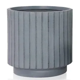 doniczka-ceramiczna-oslonka-dekoracyjna-ryflowana-szara-24-cm