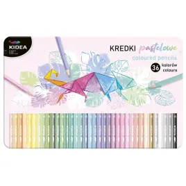 kredki-olowkowe-trojkatne-pastelowe-kidea-36-kolorow-w-metalowym-pudelku