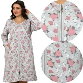 szlafrok-damski-bawelniany-zwiazany-plus-size-przed-kolana-podomka-zamkek