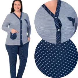 pizama-dwuczesciowa-damska-duze-rozmiary-bawelniana-rozpinana-guziki-2xl