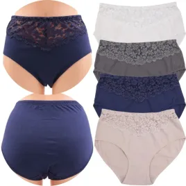 4x-majtki-damskie-bawelniane-figi-maxi-koronkowe-wysoki-stan-klasyczne-3xl