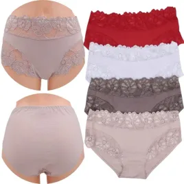 4x-majtki-damskie-bawelniane-figi-koronkowe-wysoki-stan-mix-kolorowy-xl