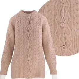brazowy-sweter-rozpinany-damski-elegancki-cieply-damskie-swetry-rozpinane