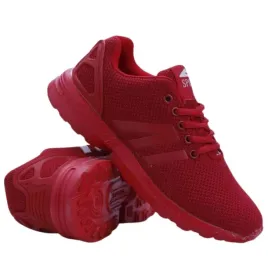 buty-sportowe-damskie-czerwone-siatki-plaskie