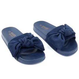 granatowe-klapki-damskie-z-kokarda-gumowe-buty-domowe-lekkie-wygodne
