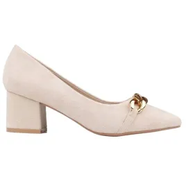 bezowe-czolenka-zamszowe-na-slupku-buty-damskie-eleganckie-wkl-ekoskora
