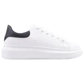 biale-sneakersy-damskie-buty-sportowe-na-platformie-plaskie-sznurowane