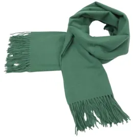 szalik-damskie-meskie-z-fredzlami-gladki-szal-klasyczny-200cm-green