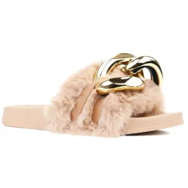 klapki-buty-damskie-futrzane-kapcie-gumowe-bezowe