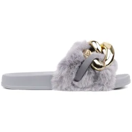 klapki-buty-damskie-futrzane-kapcie-gumowe-szare