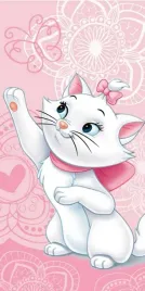 recznik-plazowy-70x140-marie-cat-kotka-kot-mari-kotek-motylki-butterfly