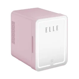 minilodowka-na-kosmetyki-elle-home-z-lusterkiem-led-4-l-rozowa