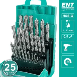 ent-zestaw-wiertel-do-drewna-hss-g-25-sztuk-1-13-mm