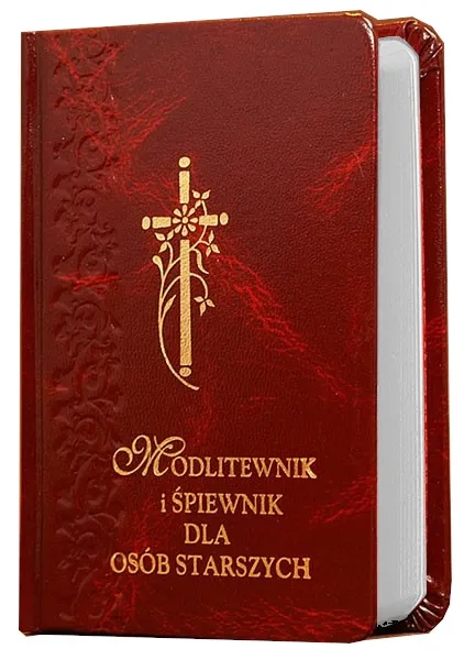 Modlitewnik i śpiewnik dla osób starszych bordowy