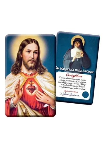 Karta Najświętsze serce Jezusa + relikwie