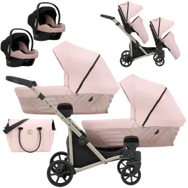 wozek-blizniaczy-kunert-ivento-duo-3w1-szampanska-rama-smoky-pink
