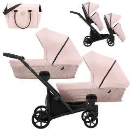 wozek-blizniaczy-kunert-ivento-duo-2w1-czarna-rama-kolor-smoky-pink