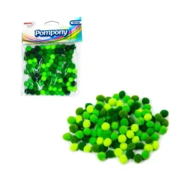 pompony-zielone-mix-srednica-10mm-pm12