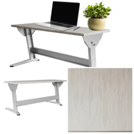 biurko-dwuosobowe-130x50-cm-z-regulacja-wysokosci-sosna-bielona-srebrny