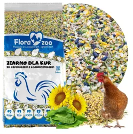 naturalna-pasza-ze-szpinak-slonecznik-karma-ziarno-witaminy-dla-kur-niosek