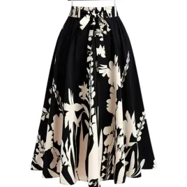 spodnica-midi-rozkloszowana-kwiaty-elegancka-elastyczna-pas-80-116-cm