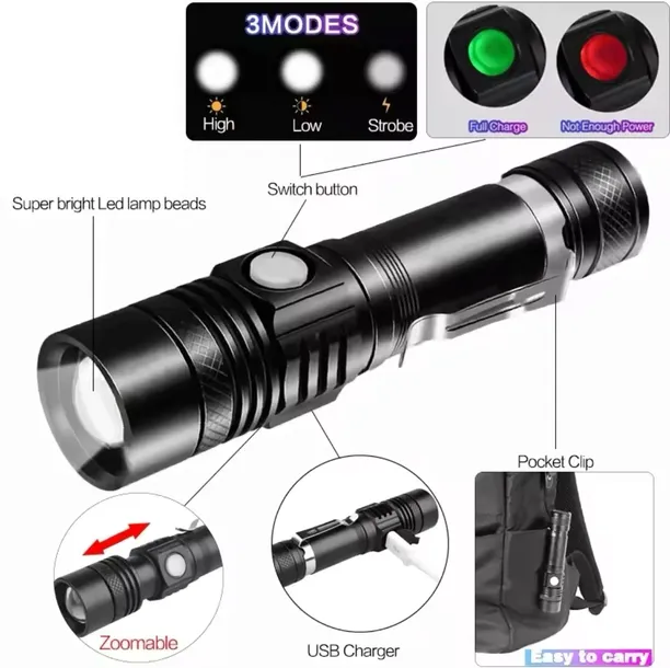 latarka-led-2000-lm-z-klipsem-edc