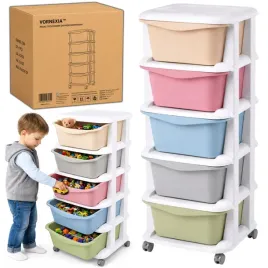 regal-na-zabawki-z-pojemnikami-organizer-bialy-szuflady-duzy-na-kolkach-xxl