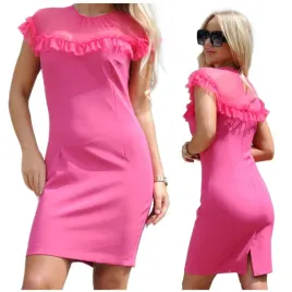 sukienka-kobieca-fuksja-dopasowana-falbanka-l-scelin-fuchsia-1310-l