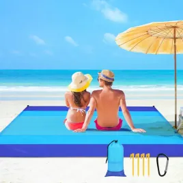 koc-plazowy-210x200cm-wodoodporny-mata-piknikowa-z-torba-4-kolki-zestaw