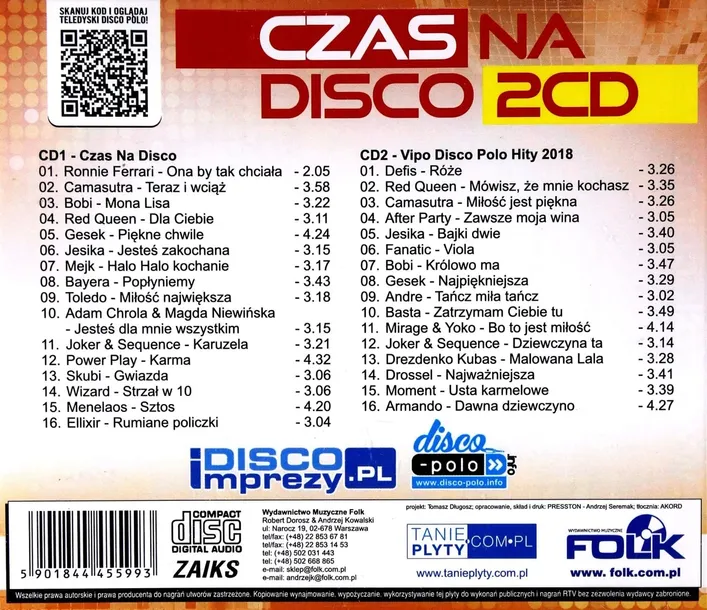 czas-na-disco-2cd-stan-opakowania-oryginalne