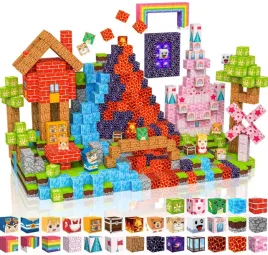 klocki-magnetyczne-minecraft-212szt-6-figurek-szesciany-pixel-art-3