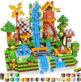 klocki-magnetyczne-minecraft-212szt-6-figurek-szesciany-pixel-art-3