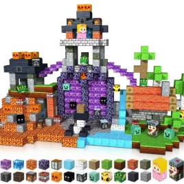 klocki-magnetyczne-minecraft-180szt-figurki-pudelko-konstrukcyjne-3