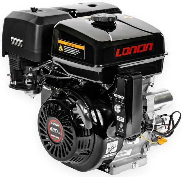 SILNIK LONCIN G420FD-A Z ROZRUSZNIKIEM SPALINOWY BENZYNOWY 15 KM WAŁ 25mm