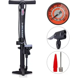 dunlop-pompka-podlogowa-do-rowerow-pilek-materacy-z-manometrem-czarny