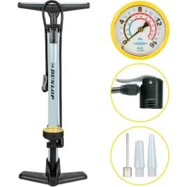 dunlop-pompka-podlogowa-do-rowerow-pilek-materacy-z-manometrem-niebieski
