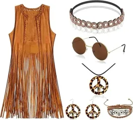 kostium-hippie-lata-70-kamizelka-z-fredzlami-akcesoria-boho-rozmiar-xl